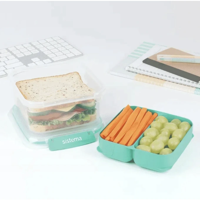 Pojemnik 1,15l Square Stax To Go zielony